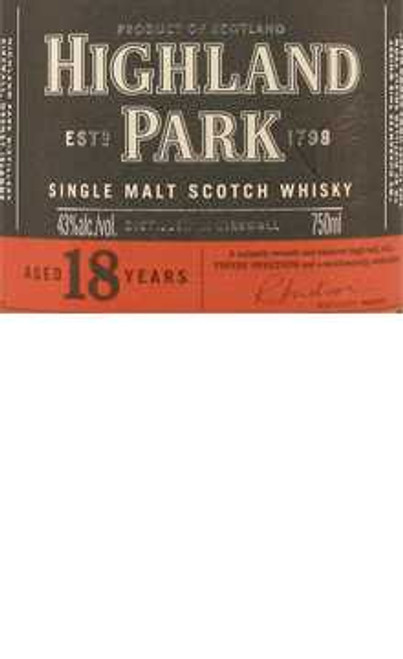 Highland Park 18 Year Viking Pride Single Malt Scotch Whisky
