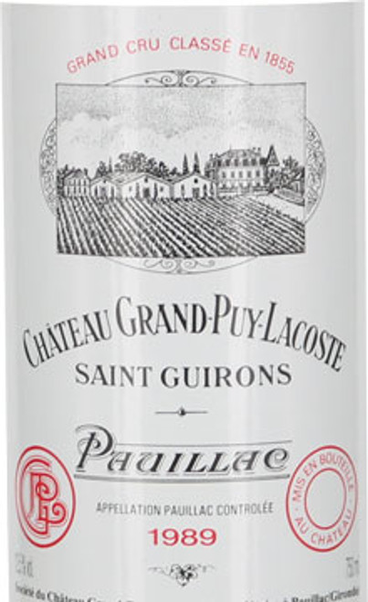 Grand Puy Lacoste Pauillac 1989
