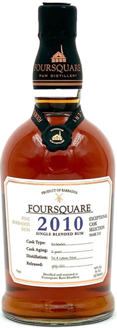 Foursquare Exceptional Cask Selection 12 Year Rum (120 proof) 2010