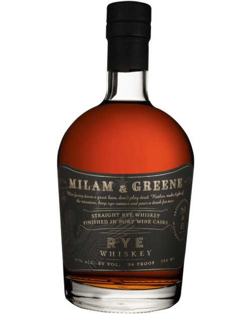 Milam & Greene Port Wine Cask Rye Whiskey