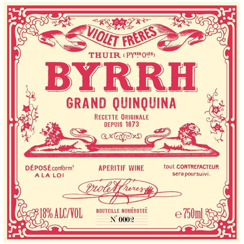 Byrrh Grand Quinquina Aperitif Wine