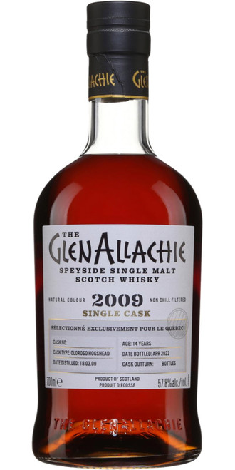 Glenallachie 14 Year Single Cask Oloroso Single Malt Scotch Whisk 2009 700ml