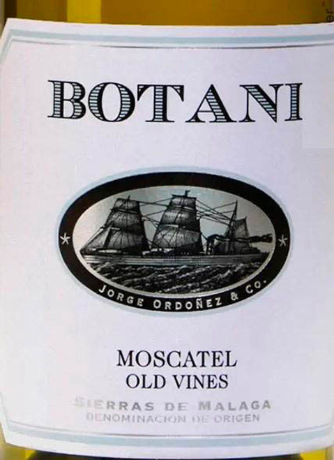 Jorge Ordoñez Málaga Botani Nobleza Moscatel Old Vines 2023