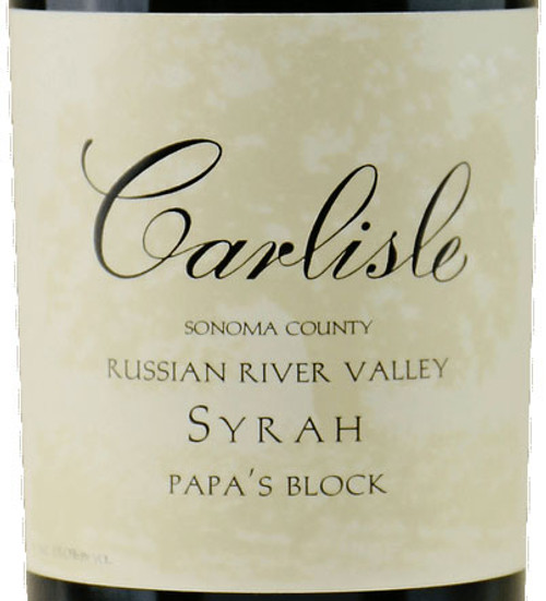 Carlisle Syrah Russian River Valley Papa's Block 2022