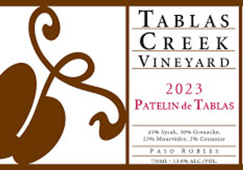 Tablas Creek Patelin de Tablas Rouge Paso Robles 2023