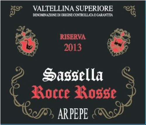 ArPePe Valtellina Superiore Sassella Riserva Rocce Rosse 2013