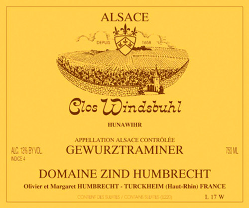 Zind-Humbrecht Gewürztraminer Clos Windsbuhl 2022