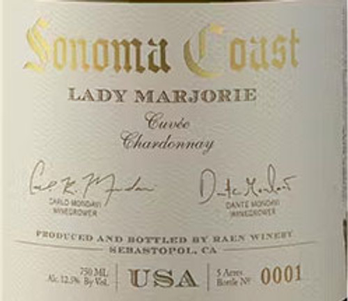 RAEN Chardonnay Sonoma Coast Lady Marjorie 2023