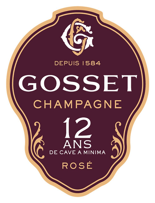 Gosset Brut Rosé Champagne 12 Ans de Cave à Minima NV