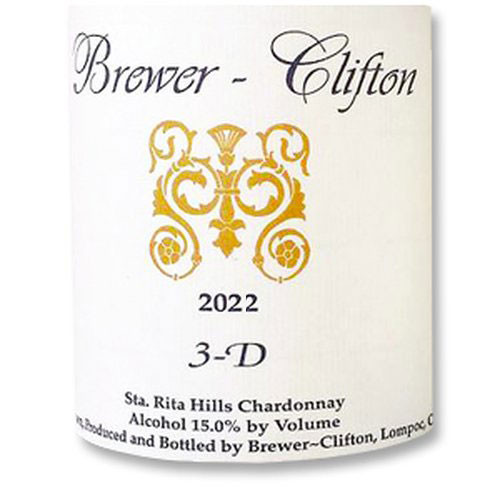 Brewer-Clifton Chardonnay Sta. Rita Hills 3D 2022