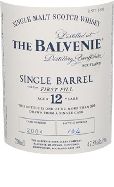 Balvenie 12 Year Single Barrel Single Malt Scotch Whisky